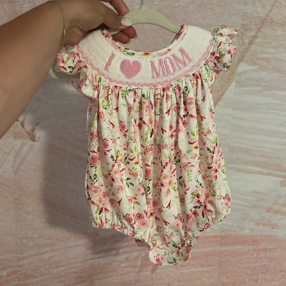 Baby romper - I love mom